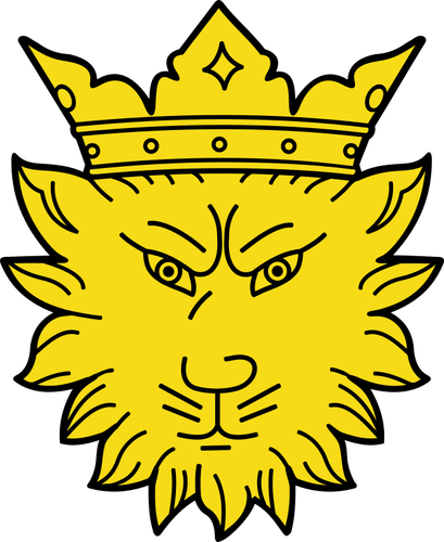 Leopard med krona