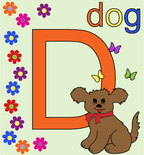 犬と D の文字