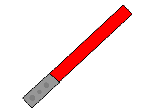 Imagem de vetor de sabre de luz vermelha