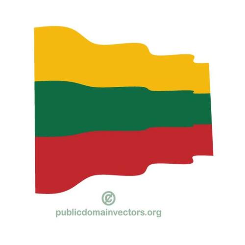 Liettuan aaltoileva lippu