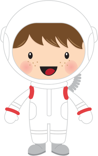 Little boy astronaut