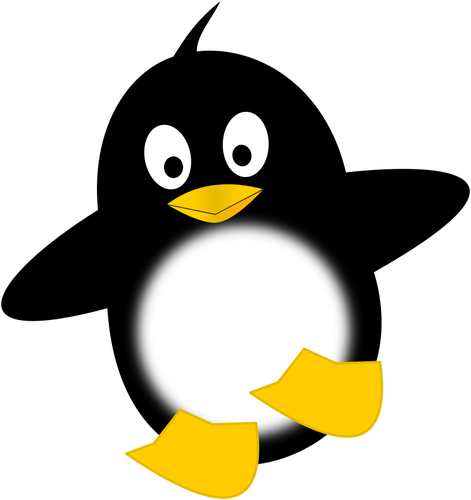 Morsom liten pingvin