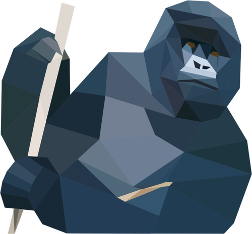 Lav poly gorilla