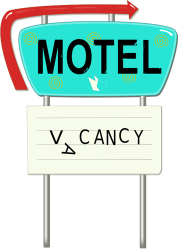 Motel ad wektorowa