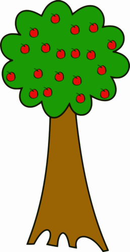 Imagem de árvore com maçãs