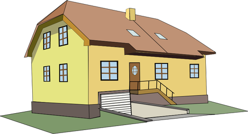 Ilustración vectorial de una casa