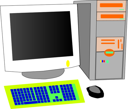 Osobní počítač Vektor Klipart