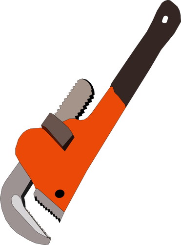 Pipe wrench vector illustraties