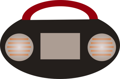 Радио магнитофон векторное изображение