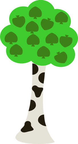 Image vectorielle de bouleau arbre