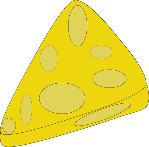 Bucată de brânză vector imagine