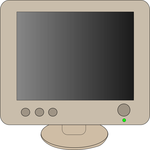 Arte computacional monitor vector clip