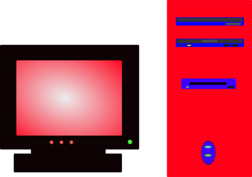 Vector de la imagen de computadora personal
