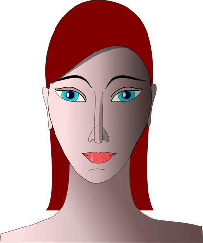 Femeie portret grafică vectorială