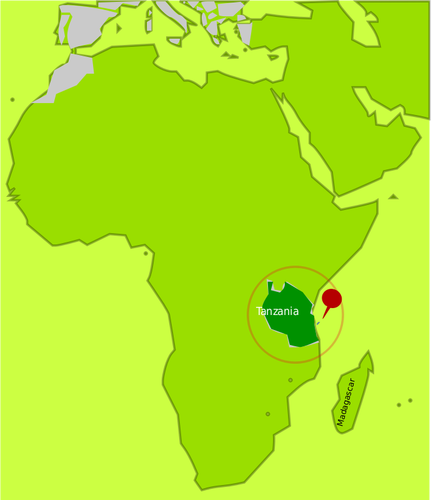 וקטור מפה של אפריקה