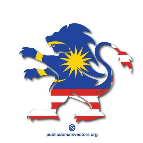 Malaysische Flagge Wappen