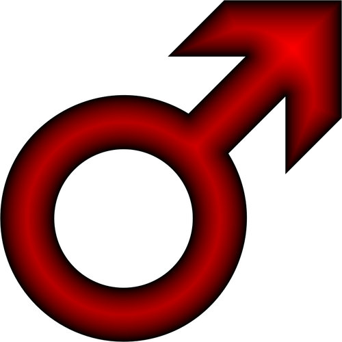 Manlig symbol vektorbild