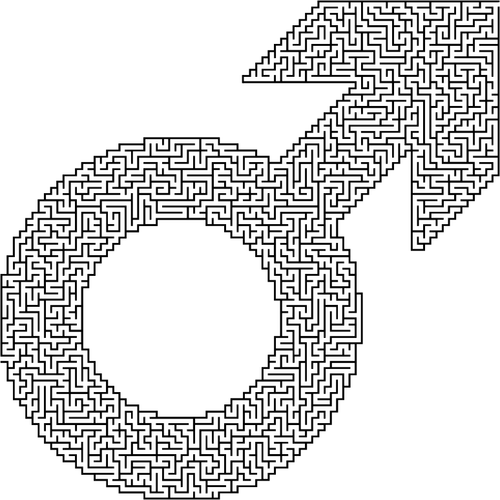 Simbol masculin labirint