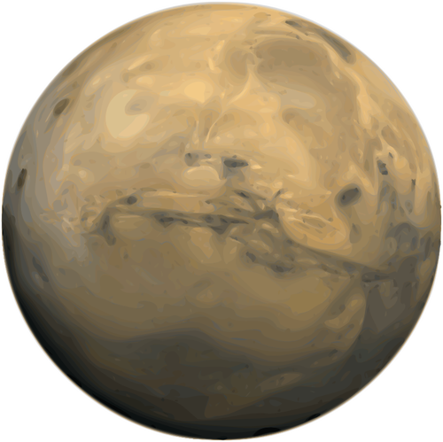 Mars-planeetan vektorikuva