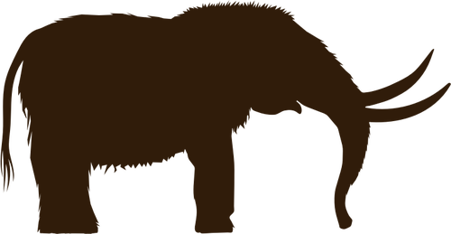 Mastodon silhouet