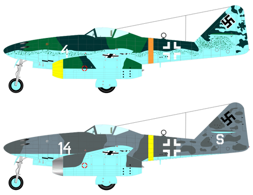 Messerschmitt 262 lentokoneet