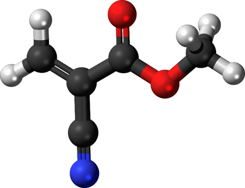 Image 3D d’une molécule chimique