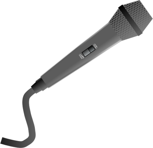 Vektor ClipArt av elektriska mikrofon