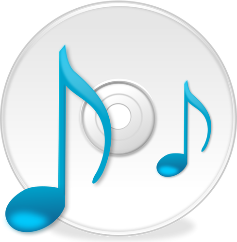 Dibujo de icono CD vectorial