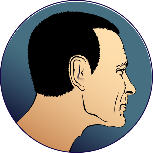 Profil de tête de l’homme