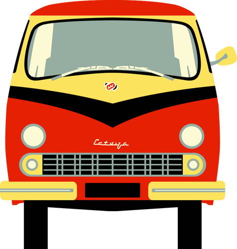 Minivan «Latvija» grafika wektorowa