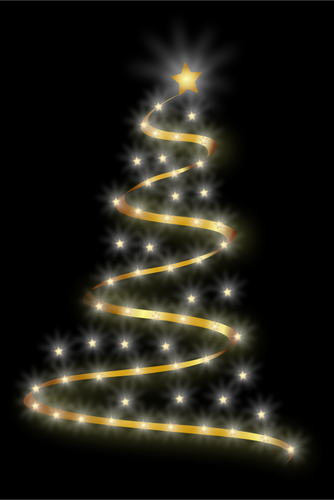 شجرة عيد الميلاد لامعة
