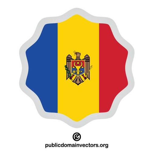 Moldawien-Flaggen-symbol