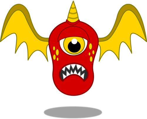 Monstruo volador rojo