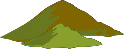 Pegunungan hijau