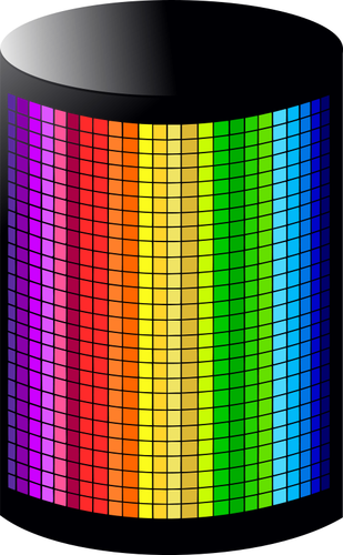 彩虹颜色光矢量图