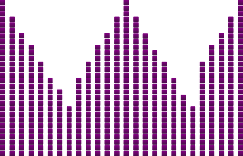 Muziek visuele effect vector afbeelding