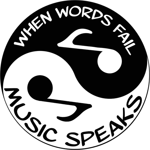 Musiikillinen typografia Yin Yang