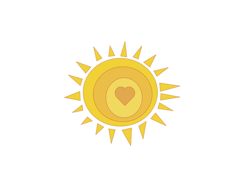 Ilustraţie de soare vector dragoste