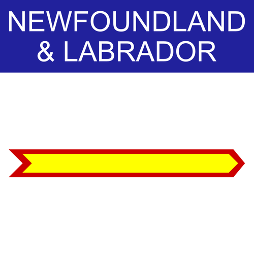 Newfoundland & Labrador symbool vectorillustratie