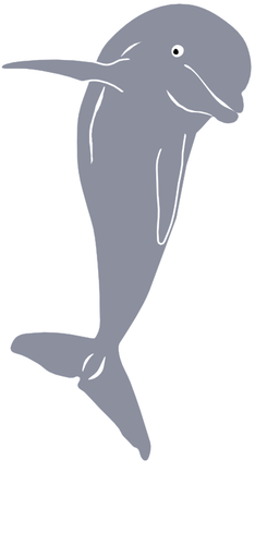 Gráficos vectoriales saltos delfín