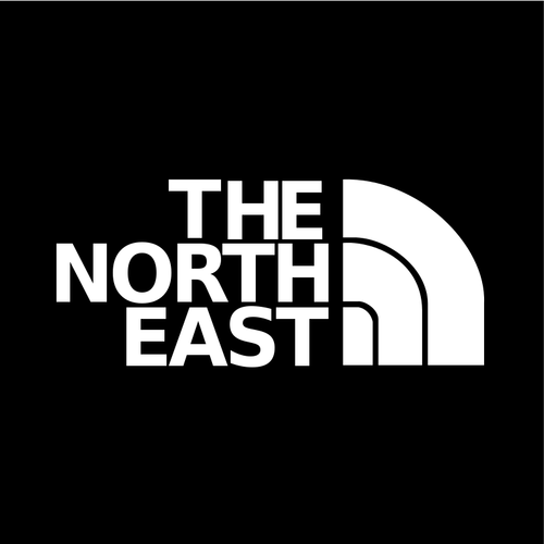 North East nálepka Vektor Klipart