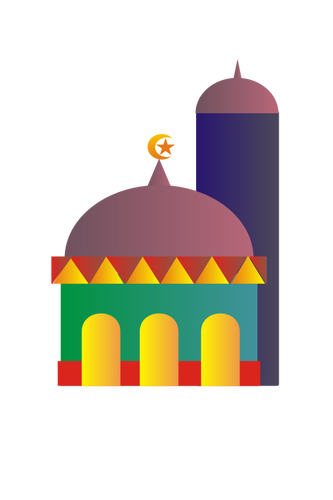 Vector image of mosque