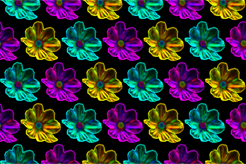Neon flower background