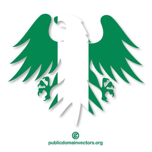 Emblema di bandiera Nigeria