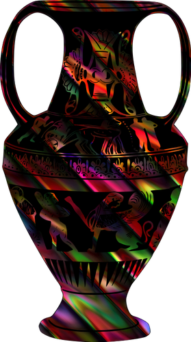 Desenho de vaso colorido