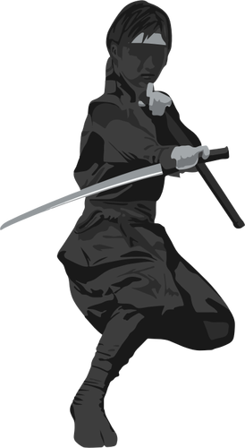 Weibliche Ninja agent