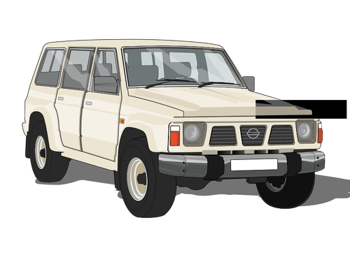 Vector image of sports vehicle