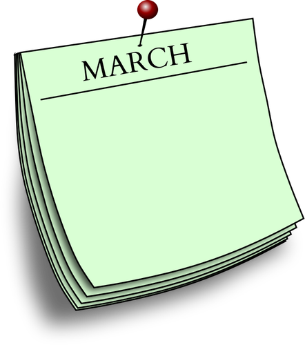 März auf dem Papier