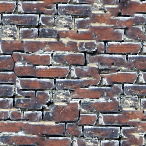 Retrato da parede de tijolo