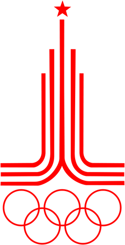 Jogos Olímpicos de 1980 vector imagem